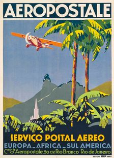 Aéropostale. Rio de Janeiro, ca 1928-1930. Creator: Anonymous