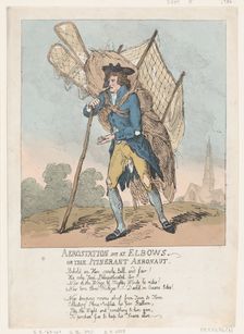 Aerostation out at Elbows, or The Itinerant Aeronaut, September 5, 1785., September 5, 1785. Creator: Thomas Rowlandson