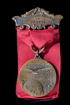 Aero Club of America Aviation Medal of Merit awarded to Captain St. Clair Streett, 1920. Creator: Unknown
