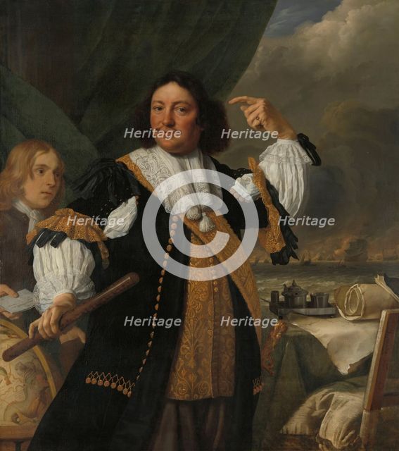 Aert van Nes (1626-1693), Vice Admiral, 1668. Creator: Bartholomeus van der Helst.
