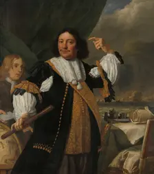 Aert van Nes (1626-1693), Vice Admiral, 1668. Creator: Bartholomeus van der Helst