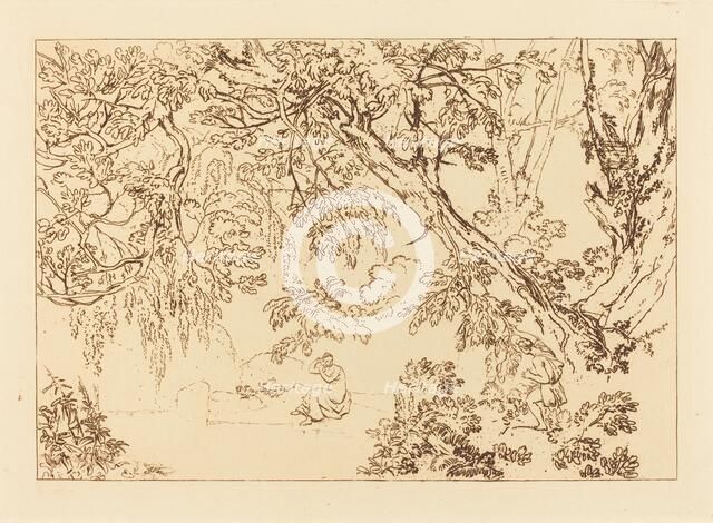 Aesacus and Hesperie, published 1816. Creator: JMW Turner.