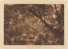 Aesacus and Hesperie, published 1819. Creator: JMW Turner