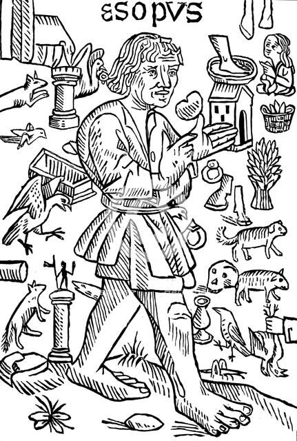 Aesop, Greek fabulist, c1480. Artist: Unknown