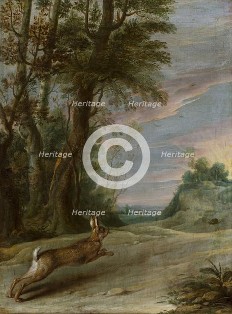 Aesop's fable of the hare and the tortoise, between 1600 and 1657. Creator: Frans Snyders.