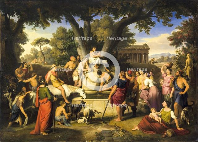 Aesop Tells his Fables, 1879. Creator: Wittmer, Johann Michael (1802-1880).