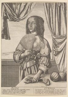 Aestas - Summer (Three-quarter-length seasons), 1641. Creator: Wenceslaus Hollar