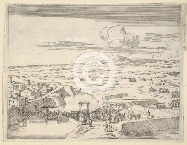 After a Few Days of Siege with the French Army, Francesco I d'Este Takes Prossession of Mo..., 1659. Creator: Bartolomeo Fenice.