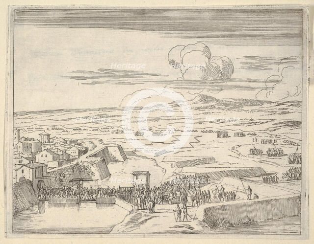 After a Few Days of Siege with the French Army, Francesco I d'Este Takes Prossession of Mo..., 1659. Creator: Bartolomeo Fenice.