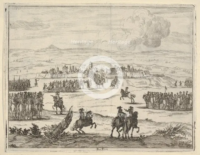 After a Long Siege, Francesco I d'Este, with the Aid of the French Army, Takes Valencia, f..., 1659. Creator: Bartolomeo Fenice.