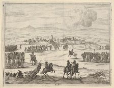 After a Long Siege, Francesco I d'Este, with the Aid of the French Army, Takes Valencia, f..., 1659. Creator: Bartolomeo Fenice