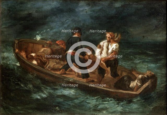 'After a Shipwreck', 1847.  Artist: Eugène Delacroix
