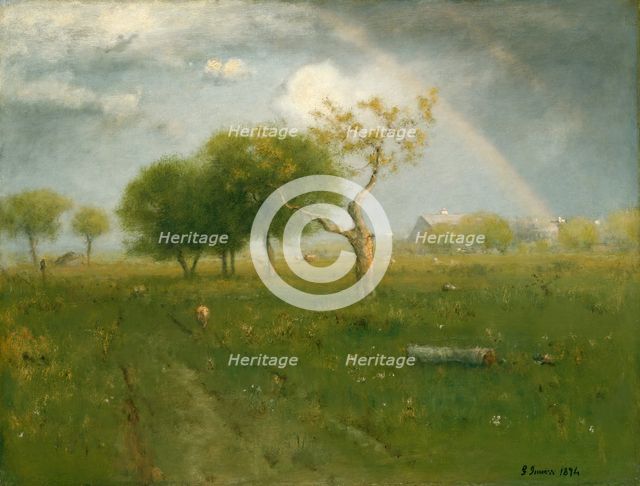 After a Summer Shower, 1894. Creator: George Inness.