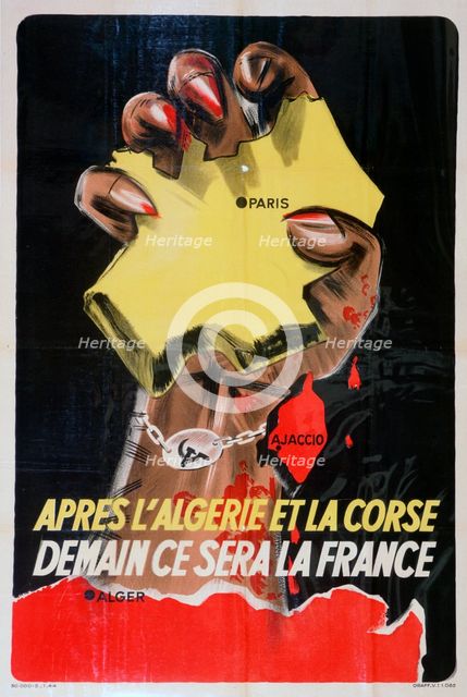 'After Algeria and Corsica, Tomorrow it Will Be France', 1943-1944. Artist: Unknown