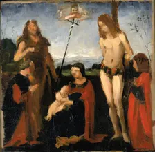 After Boltraffio, "Sacra Conversazione", 1878-1882. Creator: Kenyon Cox