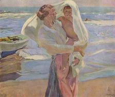 After Bathing 1915, (1932). Artist: Joaquin Sorolla y Bastida