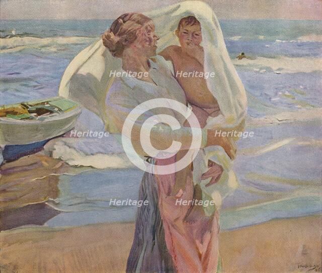 'After Bathing', 1915, (1932). Artist: Joaquin Sorolla y Bastida.