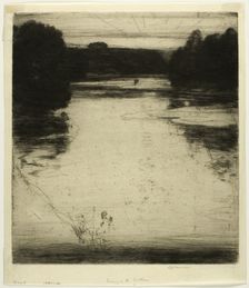 After-Glow (or Evening) on the Findhorn, 1907. Creator: David Young Cameron