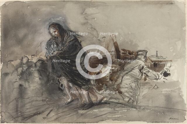 After Douai, probably 1918. Creator: Jean Louis Forain.