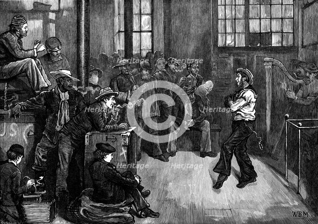 After dinner at the Sailors' Home, East End, 1873. Creator: F Wentworth.