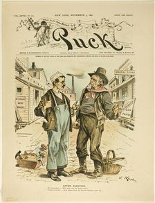 After Election, from Puck, published November 5, 1890. Creator: Joseph Keppler
