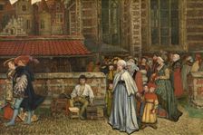 After Mass, 1866. Creator: Jan August Hendrik Leys