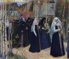 After Taking The Veil 1898, (1965). Creator: Mikhail Nesterov