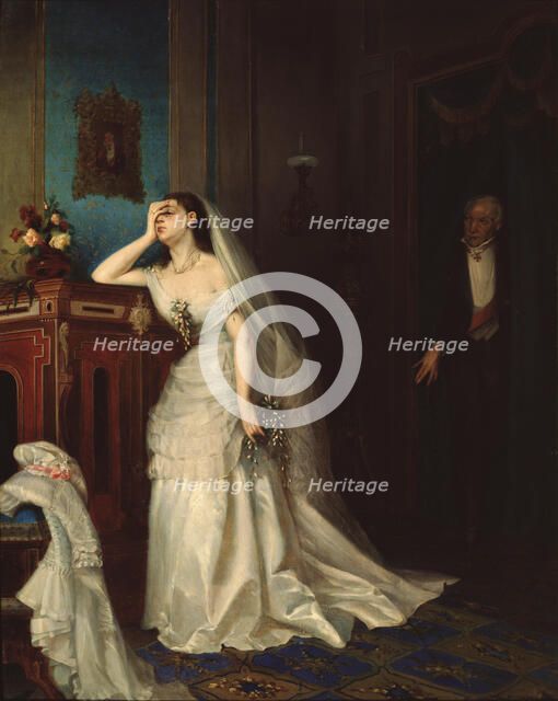 After the marriage, 1874. Artist: Zhuravlev, Firs Sergeevich (1836-1901)