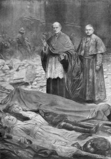 After the attack of Good Friday, St-Gervais, Paris, World War I, 29 March 1918 (1929).Artist: J Simont