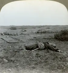 After the attack on Mouquet Farm, Thiepval Ridge, Somme, France, World War I, 1916. Artist: Realistic Travels Publishers