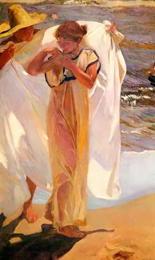 After the Bath 1908. Artist: Joaquin Sorolla y Bastida