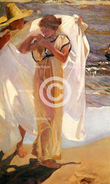 'After the Bath', 1908.  Artist: Joaquin Sorolla y Bastida