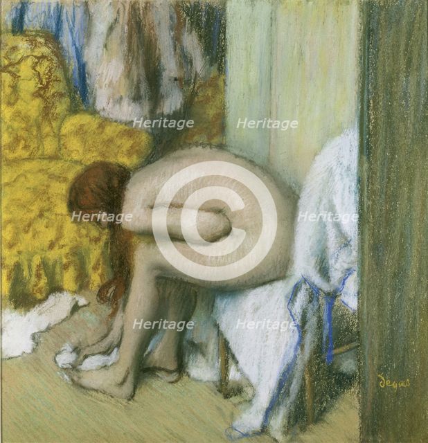 After the Bath. Artist: Degas, Edgar (1834-1917)