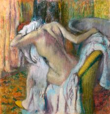 After the Bath, c. 1890. Artist: Degas, Edgar (1834-1917)