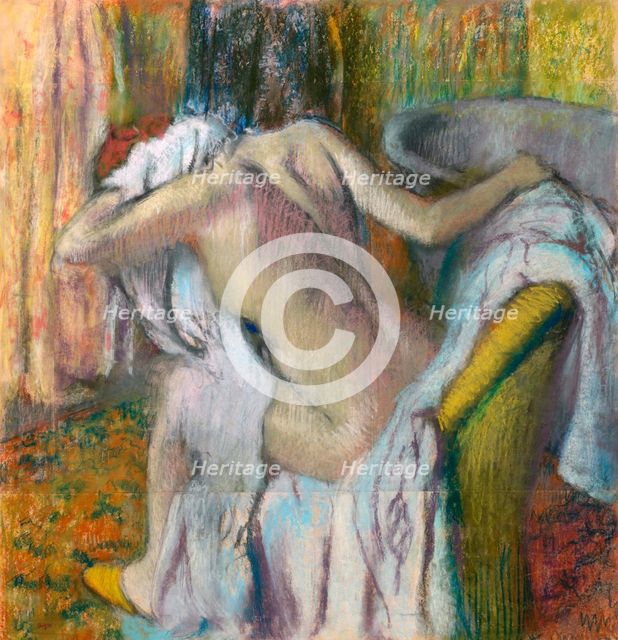 After the Bath, c. 1890. Artist: Degas, Edgar (1834-1917)