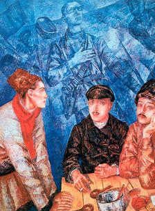 After the Battle 1923. Artist: Kuz'ma Petrov-Vodkin