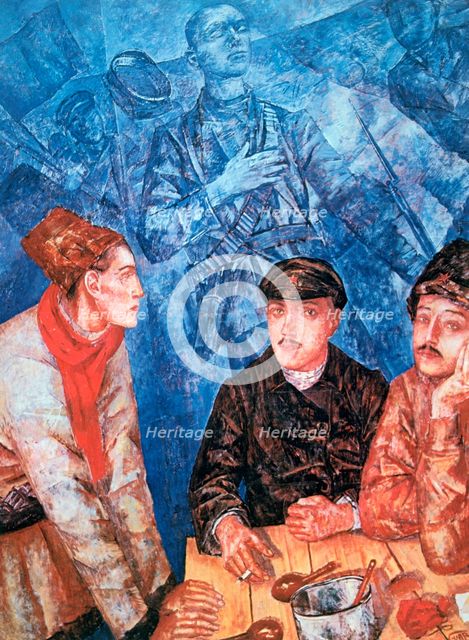 'After the Battle', 1923. Artist: Kuz'ma Petrov-Vodkin