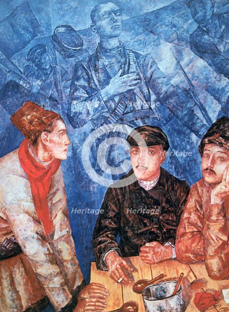 'After the Battle', 1923. Artist: Kuz'ma Petrov-Vodkin