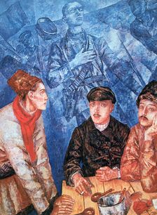 After the Battle 1923. Artist: Kuz'ma Petrov-Vodkin