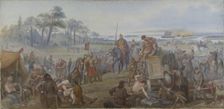 After the Battle of Fyrisvall. Proposed Decoration of the Walls in the Upper Hall , c19th century. Creator: Marten Eskil Winge