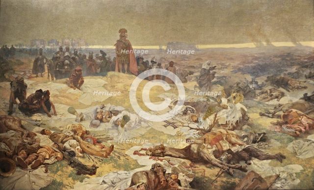 After the Battle of Grunwald. The Solidarity of the Northern Slavs (The cycle The Slav Epic). Artist: Mucha, Alfons Marie (1860-1939)