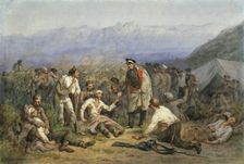 After the battle. Scene from the Crimean war, 1862