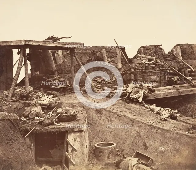 [After the Capture of the Taku Forts], 1860. Creator: Felice Beato.
