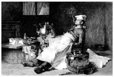 After the Day's Work 1895.Artist: E Decizy