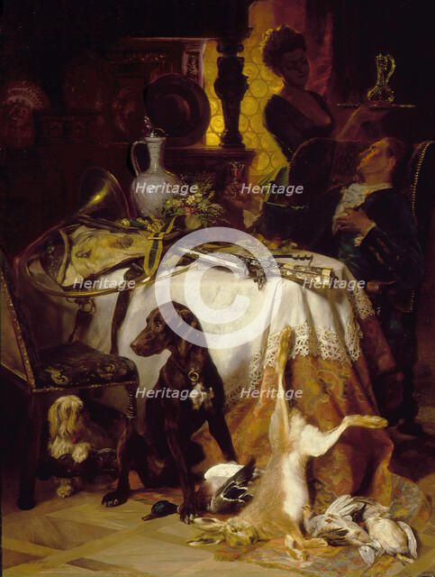 After the Hunt, 1870. Creator: David Dalhoff Neal.