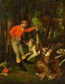After the Hunt, ca. 1859. Creator: Gustave Courbet