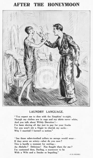 'After the Honeymoon - Laundry Luggage', 1927. Artist: Unknown.