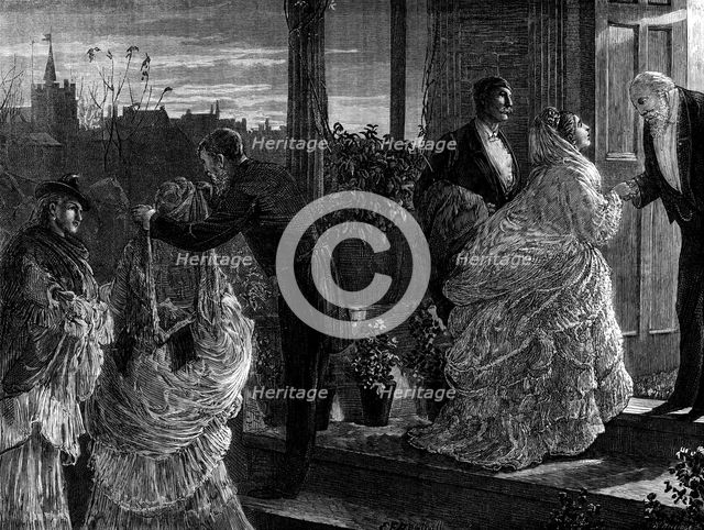 After the Party - drawn by E. F. Brewtnall, 1873. Creator: William Hollidge.