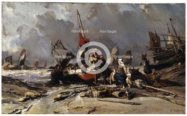 'After the Storm', 1869. Artist: Eugene Isabey