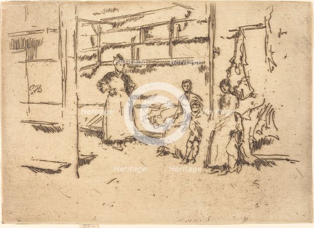 After the Sale, Hounsditch, c. 1886/1888. Creator: James Abbott McNeill Whistler.